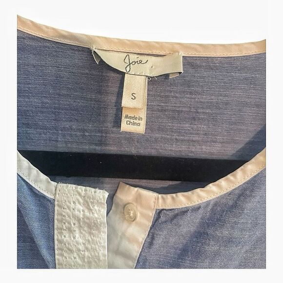 Joie Ecidra Cotton Boho Tie Waist Multi Tier Dress Size Small Feminine - Picture 5 of 6